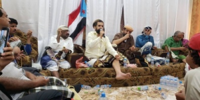 استقبال حاشد للاسير المحرر القائد علي بن شريبة في العاصمة عدن