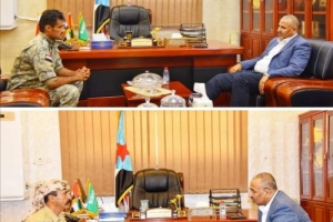 الرئيس الزُبيدي يشيد بيقظة الحزام الأمني بلحج ويطلع على التطورات العسكرية شمال الضالع