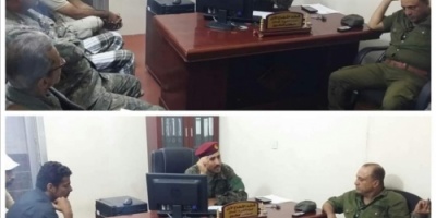 العطيري يناقش مع قيادة السرايا والفصائل عدد من المواضيع الأمنية في عدن 