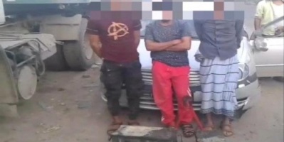 عصابة سرقة تقع في قبضة الحزام الأمني بمديرية تبن