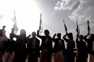 تشييع المليشيات الحوثية ل ٢٠ صريع من عناصرها بينهم قيادي بارز قتل  في الفاخر 