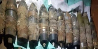عدن : الأجهزة الأمنية تضبط كمية من المقذوفات الخطيرة 
