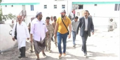 التحالف العربي يزور مستشفى باصهيب العسكري في عدن 
