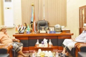 الرئيس القائد عيدروس الزُبيدي يلتقي رئيس التكتل القبلي لأبناء الصبيحة