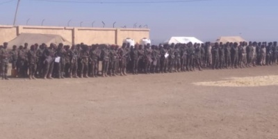 محور يافع يدشن العام التدريبي 2020 بعرض عسكري في جبل العر 