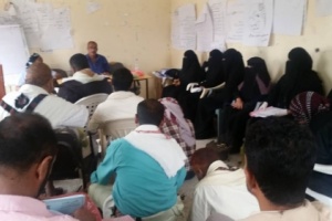 دورة تدريبية للعاملين الصحيين في حملة التحصين ضد شلل الأطفال بلحج