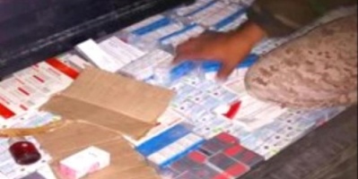 لحج.. ضبط شحنة من الادوية الممنوعة في طور الباحة 