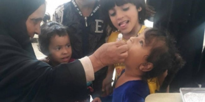بدء تدشين الحملة الوطنية لعلاج شلل الاطفال في سرار يافع 