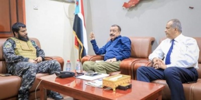 رئيس الجمعية الوطنية يلتقي قائد لواء حماية المنشآت بالعاصمة عدن