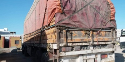 ضبط شاحنة نقل تحمل قطع غيار الدراجات النارية في العاصمة عدن