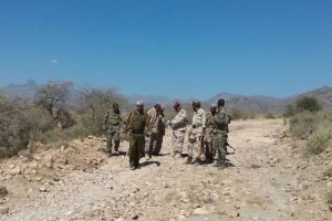 البيشي يحث المقاتلين في جبهة الفاخر برفع الجاهزيه القتاليه القصوى لمواجهة المشروع السلالي