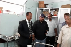 مديرا مكتب المحافظ والإعلام يتفقدان أحوال جرحى منصة ميدان الصمود الرياضي بالضالع