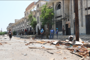 مليشيات الحوثي تستهدف النقطة الأولى لضباط الإرتباط ومستشفى 22 مايو في الحديدة 