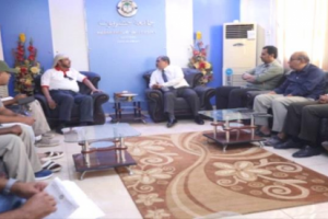 وفد الهلال الأحمر الإماراتي يزور رئاسة جامعة حضرموت