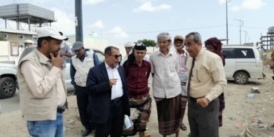 بالتنسيق مع انتقالي أبين.. مشروع الأشغال اليونبس يبدأ  برصف جامعة أبينَ