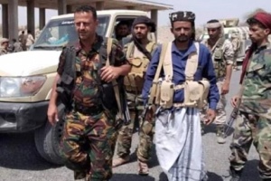 مدير امن الضالع يشيد بدور المقاتلين في جبهات المشاريح وبتار شمال الضالع. 
