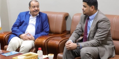 رئيس الجمعية الوطنية يناقش مع رئيس مؤسسة "وعي" آليات تدريب وتأهيل شباب حضرموت خلال المرحلة القادمة