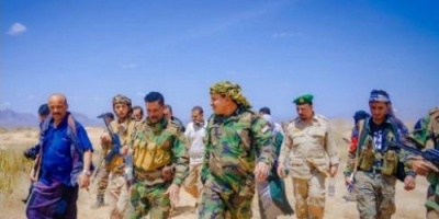 اللواء سالم عبدالله السقطري يتفقد سير العمليات القتالية في جبهات شمال الضالع
