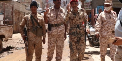 قوات الدعم والإسناد تتدخل لرفع مخلفات الأمطار الغزيرة بالشيخ اسحاق بعدن