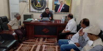 رئيس انتقالي لحج يلتقي المدير التنفيذي لمؤسسة يافع للأعمال والإنجاز