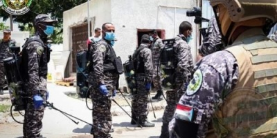 قوات حماية المنشآت تدشن حملة تعقيم شاملة للوقاية من فيروس كورونا بعدن     