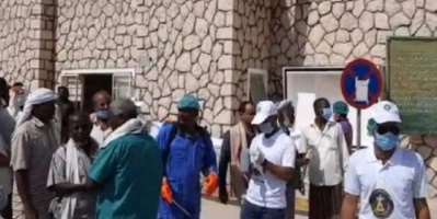 تحت شعار (الجنوب يتحد ضد كورونا) إنتقالي حضرموت يدشن حمله الرش والتعقيم بمستشفى سيئون.