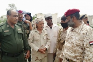 رئيس انتقالي ابين يزور إدارة الامن والنجدة لرفع تفعيل الجهاز الأمني