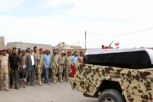تشييع جثمان الشهيد الصليحي إلى مثواه الأخير بالمعافر