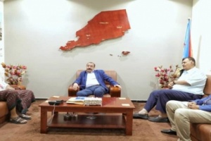 رئيس الجمعية الوطنية يلتقي محافظ الضالع الأسبق 