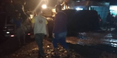 إغاثية انتقالية صيرة تدشن حملة رفع مخلفات الأمطار بالتعاون مع قوات العاصفة 