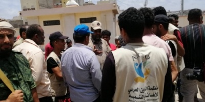 منظمة التعاون العربي للإغاثة والتنمية تساهم في إغاثة المتضررين في مديرية المعلا بعدن 