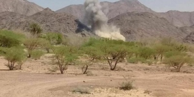 انفجار عنيف في محافظة شبوة بغارة جوية 