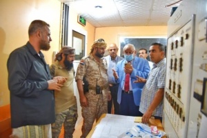 قيادة المجلس الانتقالي الجنوبي تتفقد مذخة مياه عدن .