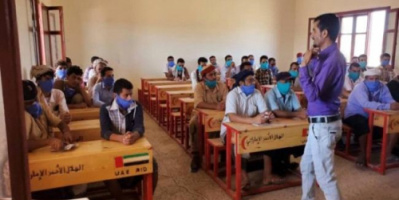 تدريب العاملين الصحيين بألوية العمالقة على مكافحة كورونا.