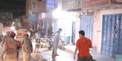 حملة رش ضبابي وتعقيم لشوارع مدينة الغيضة بالمهرة