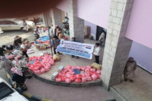 انتقالي الوبح يسير قافله غذائية للمرابطين في الجبهات