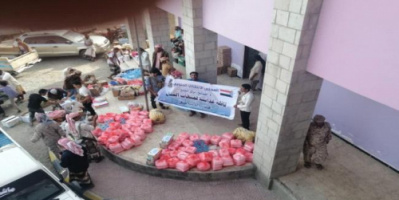 انتقالي الوبح يسير قافله غذائية للمرابطين في الجبهات