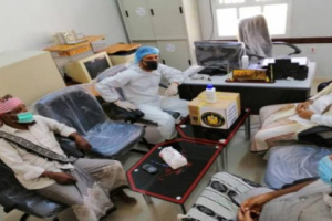  انتقالي سيئون يدعم مركز الغرفة بمحاليل لجهاز CBC