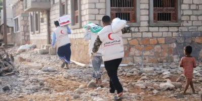 الهلال الإماراتي يسير قافلة غذائية ل 1000أسرة فقيرة بالمكلا. 