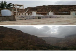 أمطار غزيرة على حجر بحضرموت.