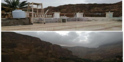 أمطار غزيرة على حجر بحضرموت.