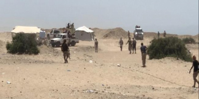 مدفعية القوات الجنوبية تستهدف استحداثات للمليشيات الاخوانية بضواحي شقرة