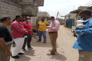 منظمة ادرا تقوم بزيارة عدد من المشاريع في الصرف الصحي في منطقة الشرقية بدار سعد بعدن