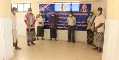انتقالي سيئون يدشن توزيع الدعم الطبي المقدم من الرئيس الزُبيدي ودولة الإمارات لمستشفى سيئون العام