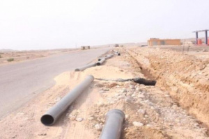  إنجاز 75% من خط المياه الجديد الدكداك ـ الشحر