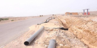  إنجاز 75% من خط المياه الجديد الدكداك ـ الشحر
