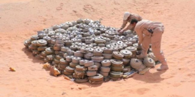 مشروع مسام يتلف 2415 لغما حوثيا في الساحل الغربي