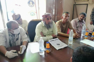 مدير عام ردفان منير فضل في اول اجتماع له مع مدراء المكاتب التنفيذية. .نحن لانختلف على منصب بل نختلف على استعادة دولة ووطن