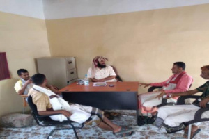 لحج.. رئيس إنتقالي المسيمير يناقش مع قيادة قطاع الحزام الأمني القضايا الأمنية والخدمية التي تهم المديرية