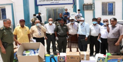 انتقالي حضرموت يقدم مساعدات طبية للعيادة الصحية بأمن الساحل